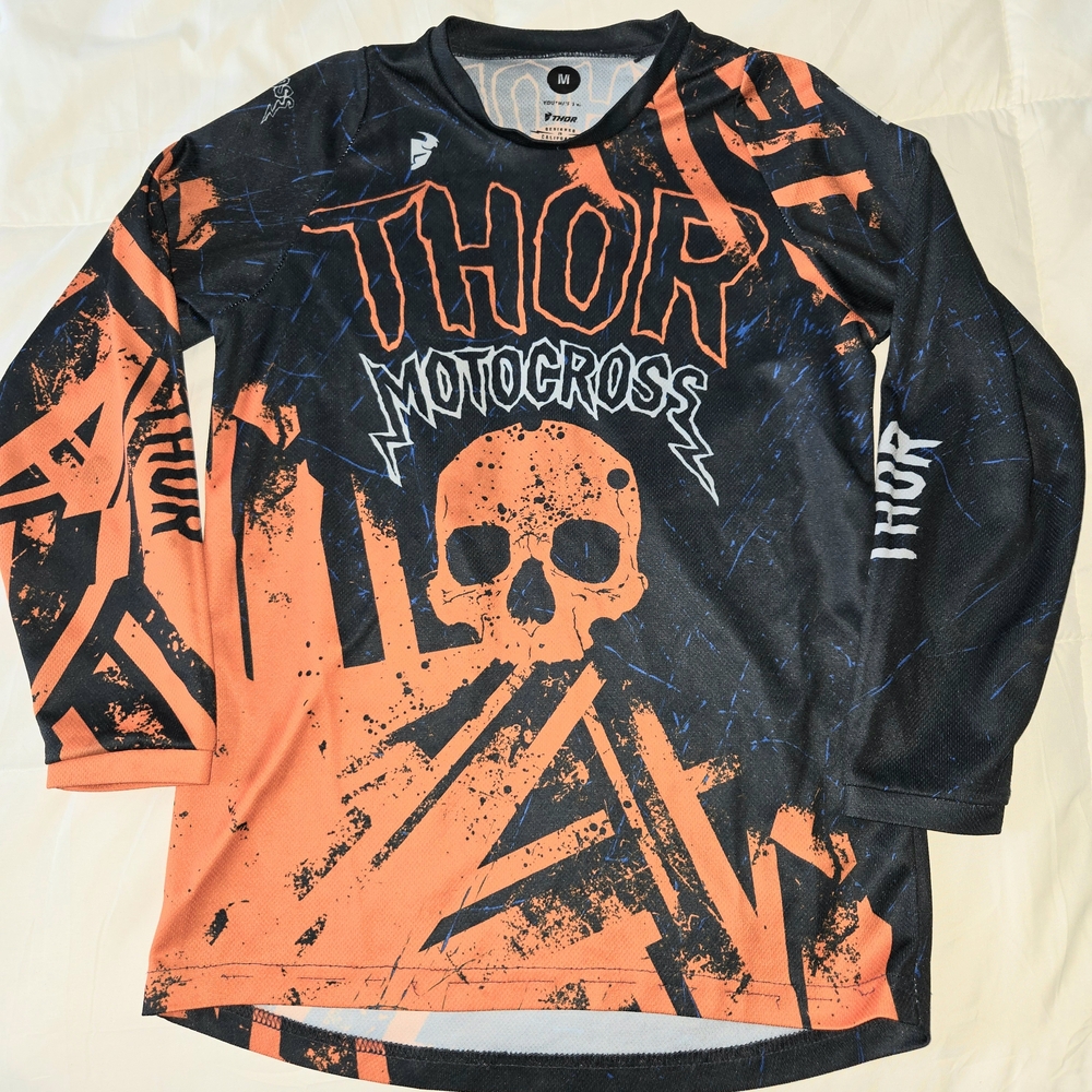 Thor Kids Motocross Jersey - Orange and Black